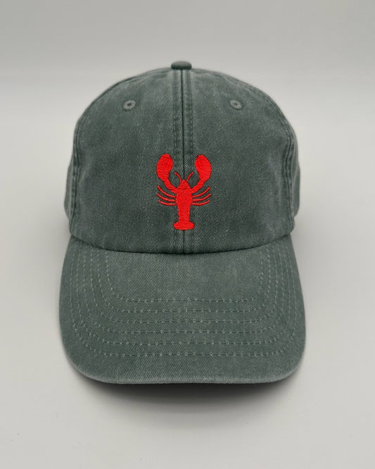 Vintage Cap mit hochwertiger Bestickung Miami Lobster in sage von studio x monaco