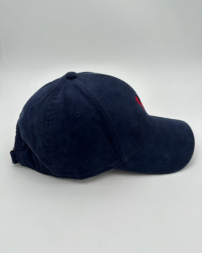 Cord Cap Lobster mit hochwertiger Lobster Bestickung in navy