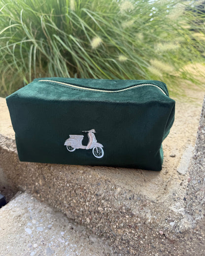 Velvet Accessory Case "Retro Scooter"
