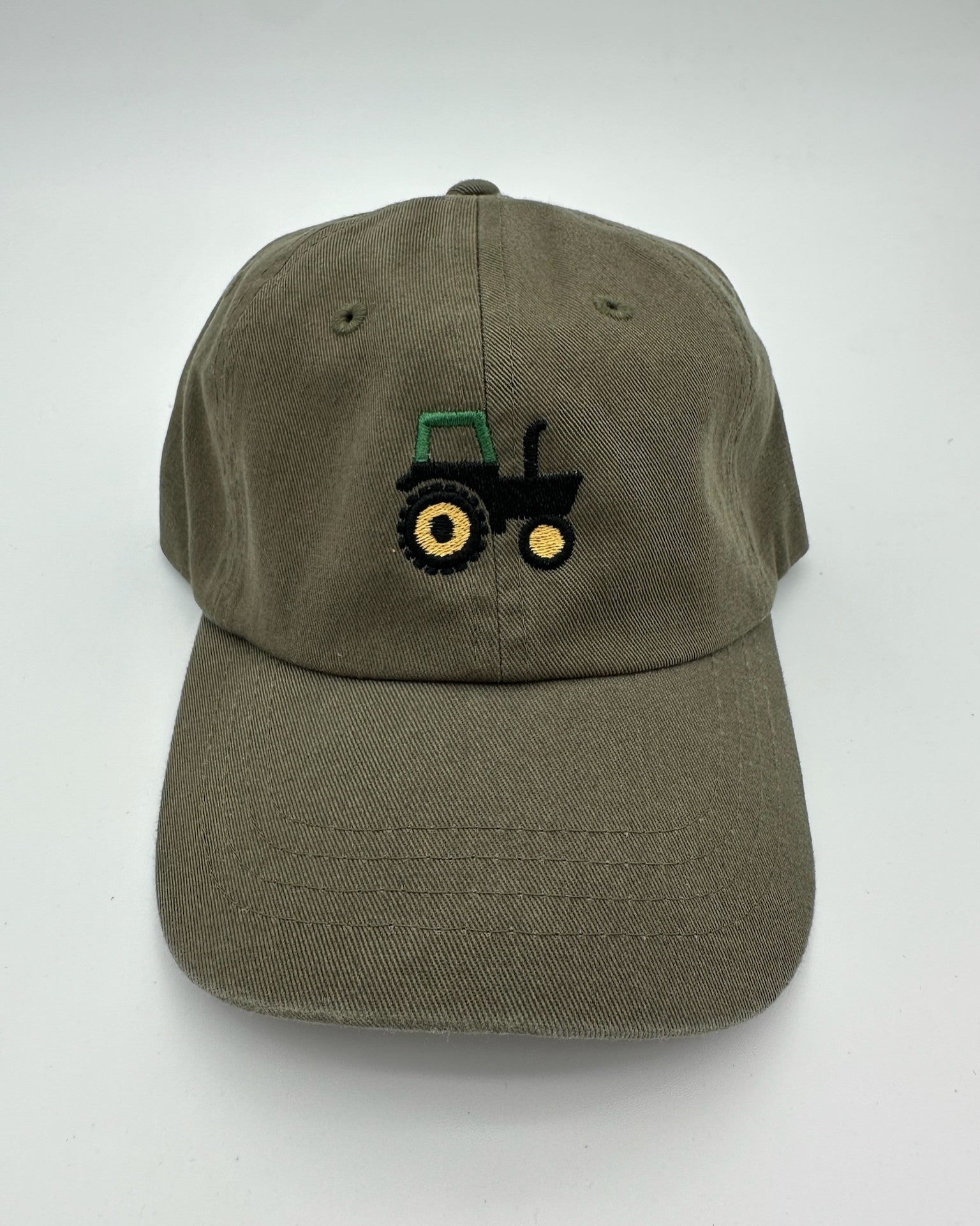 Kinder Baseball Cap mit Traktor Stickerei in grün