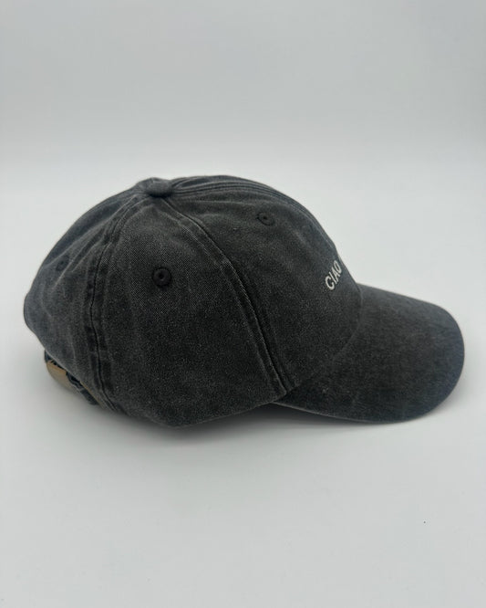 Vintage Cap mit hochwertiger Bestickung Ciao Amore in black