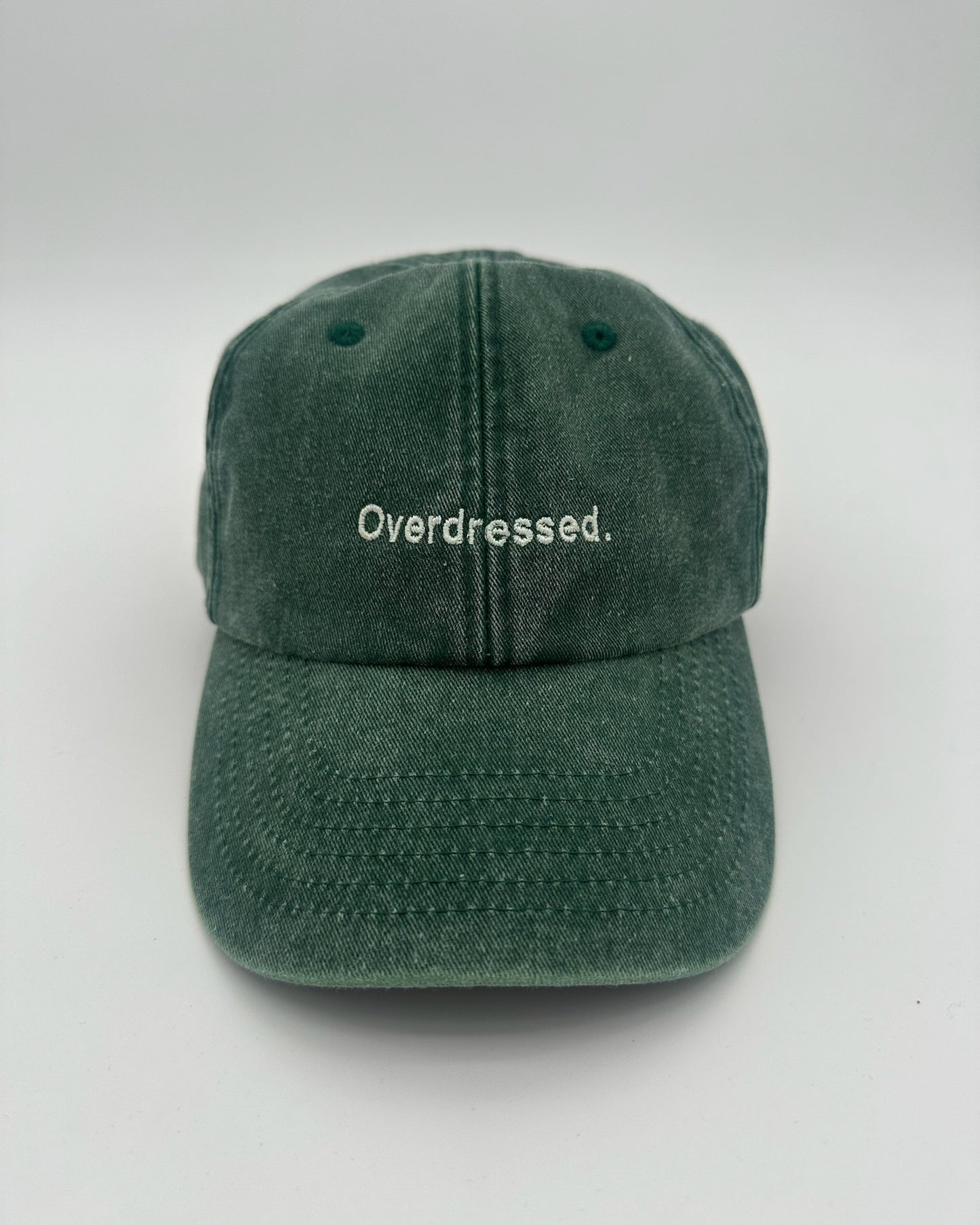 Vintage Cap mit hochwertiger Bestickung Overdressed in bottle green von studio x monaco