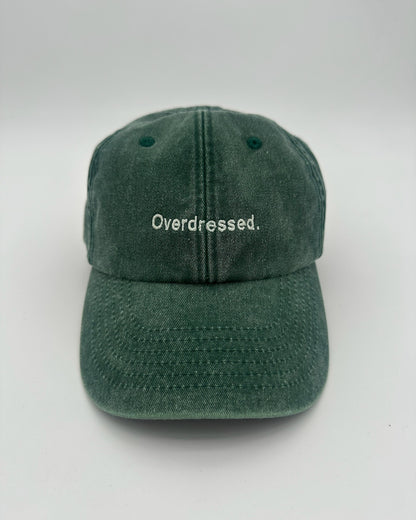 Vintage Cap mit hochwertiger Bestickung Overdressed in bottle green von studio x monaco