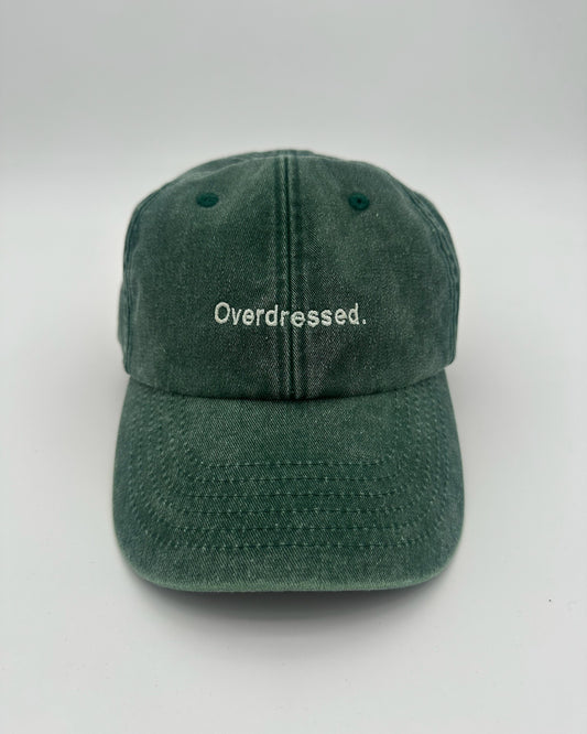 Vintage Cap mit hochwertiger Bestickung Overdressed in bottle green von studio x monaco