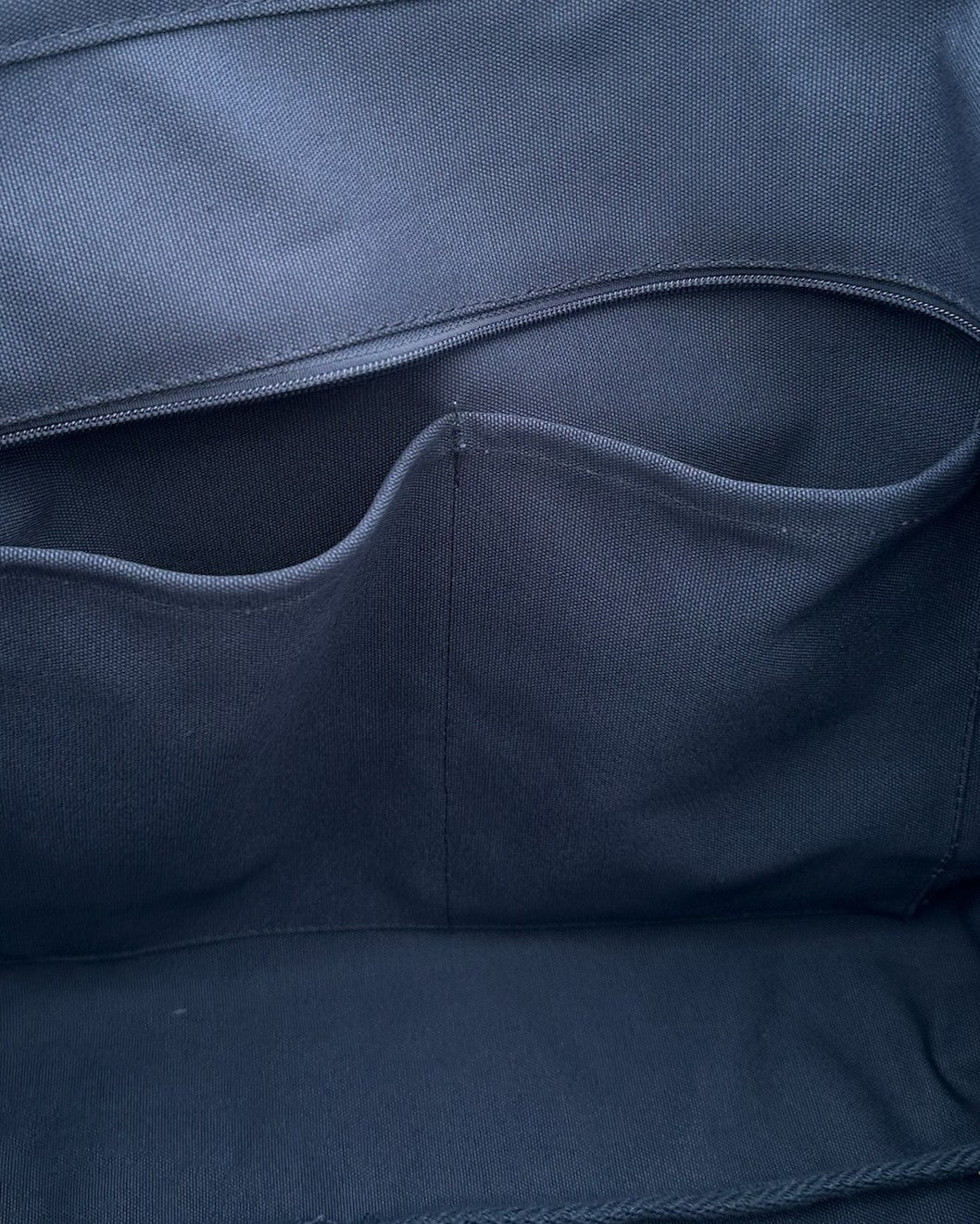 Innentasche Canvas Tote Bag ciao verde in navy