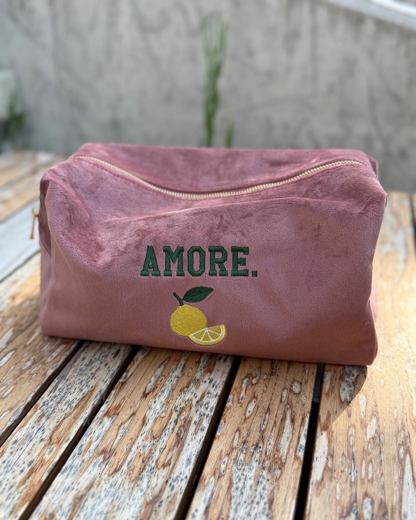 Velvet Accessory Case "Amore"
